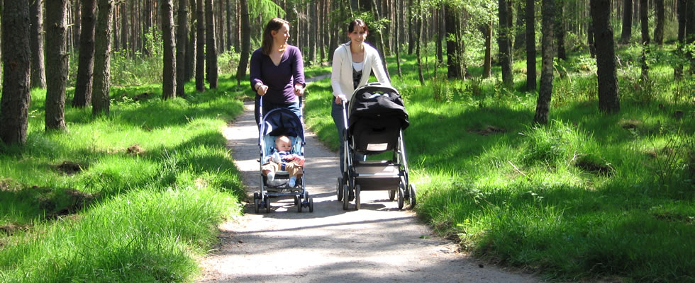 Mothers Walking Babies